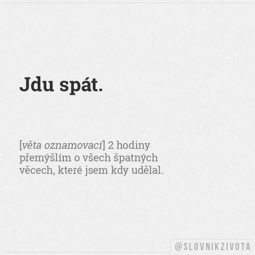  Jdu spát 