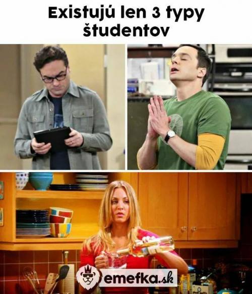  3 typy studentů 