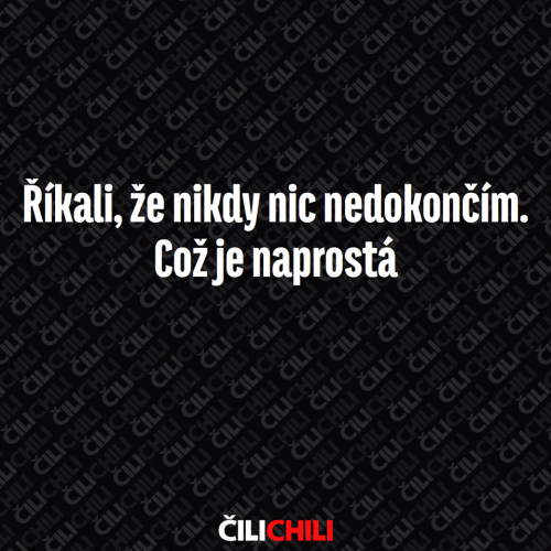 Nedokončím