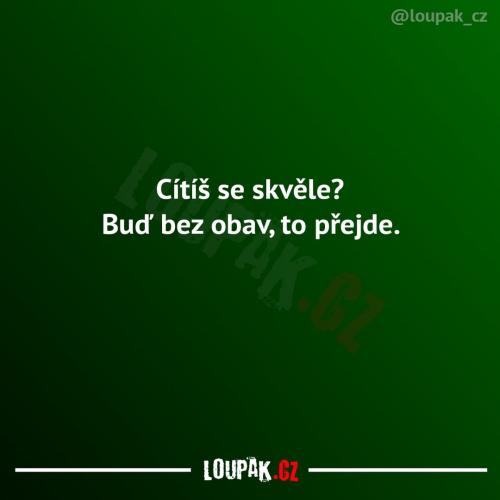  Cítíš se skvěle 