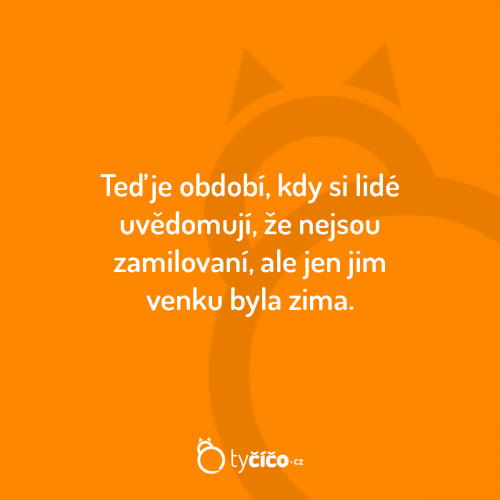 Uvědomuji si to