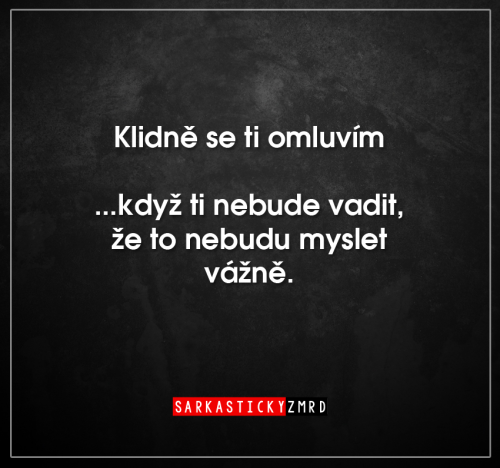 Omluvím se