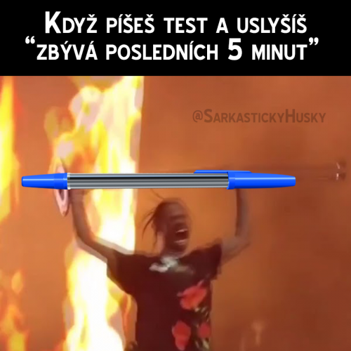  Když v poslední minutě musíš dopsat x otázek 