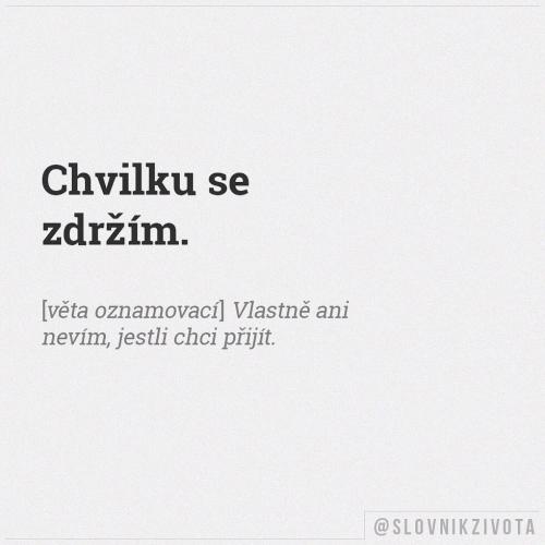 Chvilku se zdržím