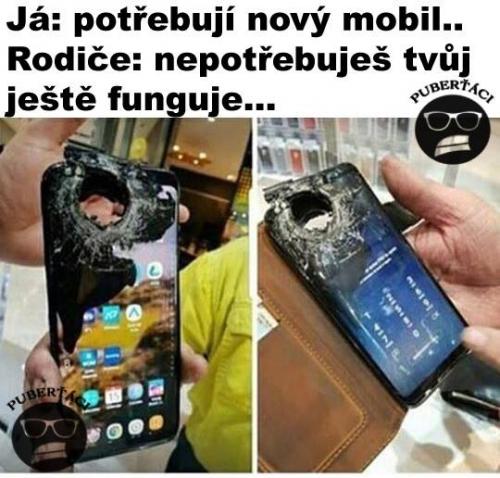  Nový mobil 