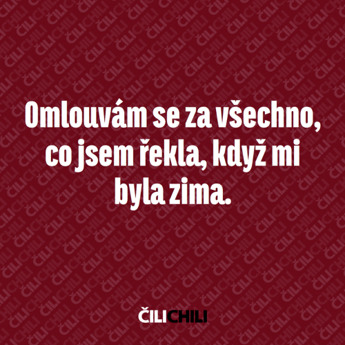 Omlovám se