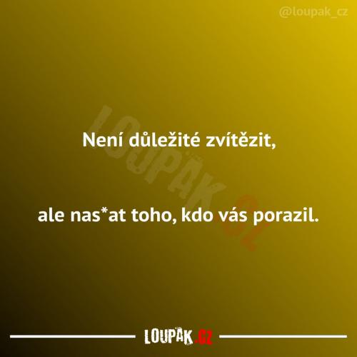  Není důležité zvítězit 