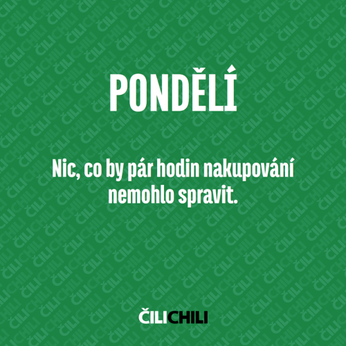  Pondělí 