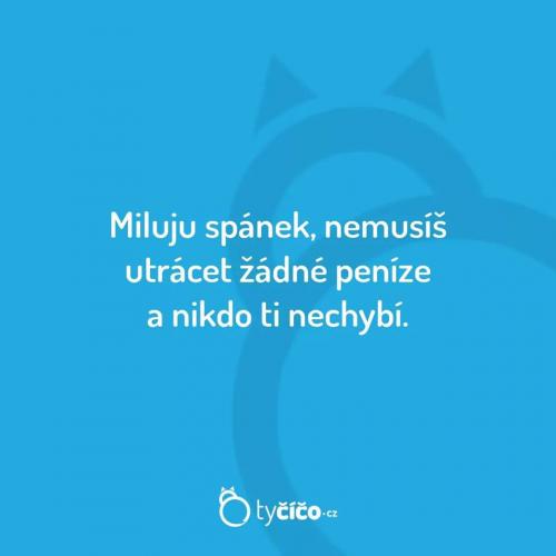  Miluju spánek 