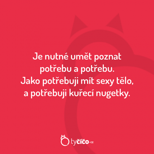  Potřeba 