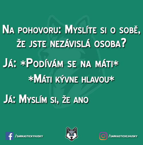 Označ nějakou takovou nezávislou osobu