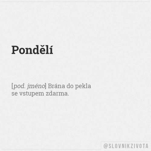  Pondělí 