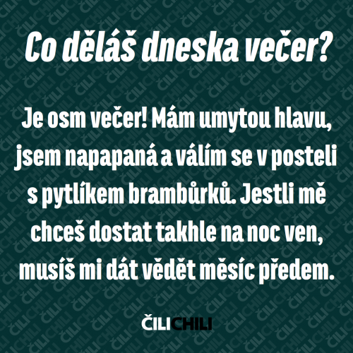  Dneska večer 