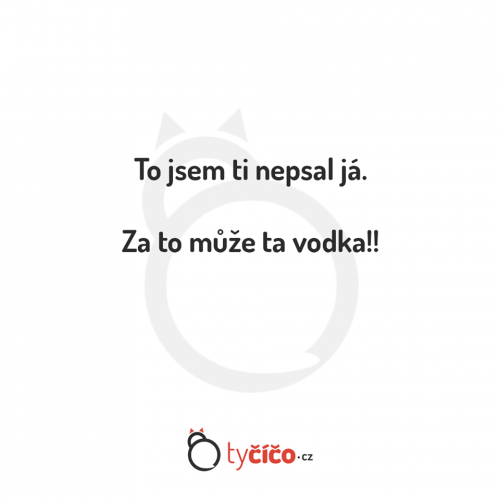 Já to nepsal