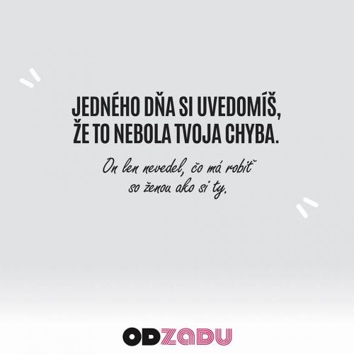 Uvědomíš si
