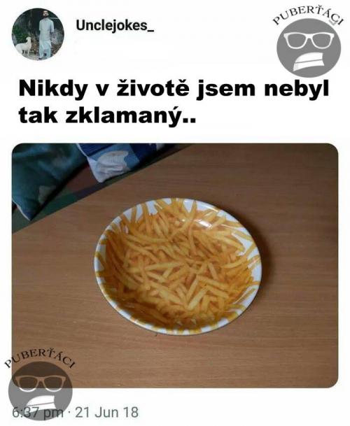Zklamaný