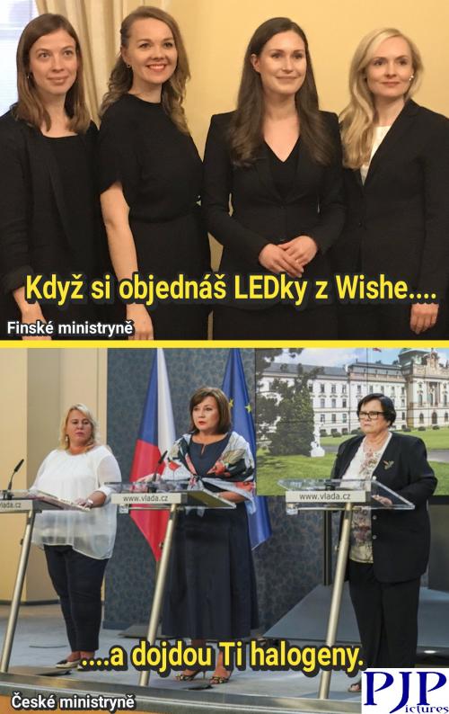  Finské vs. České ministryně 