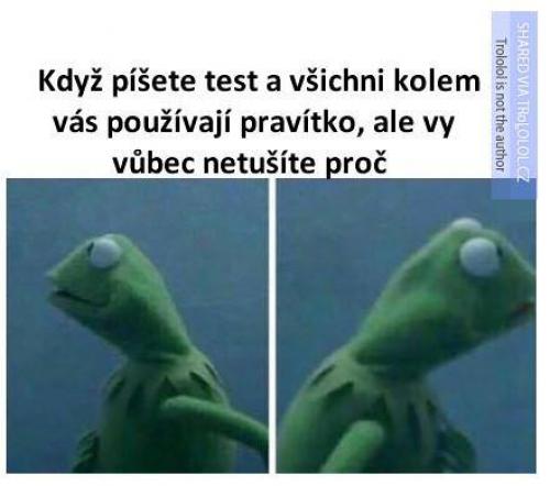  Píšete test 