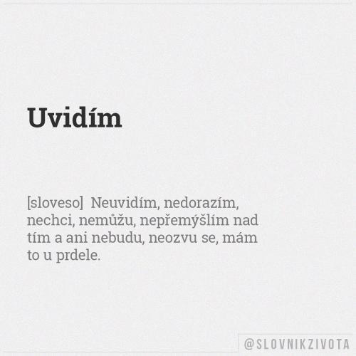 Uvidím