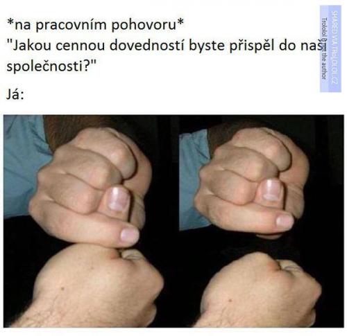 Na pracovním pohovru