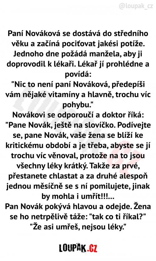  Paní Nováková se dostává do středního věku 