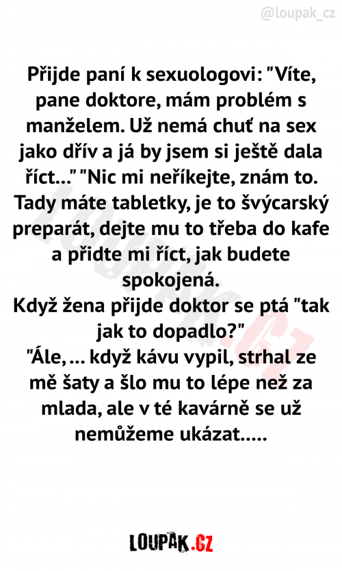  Přijde paní k sexuologovi 