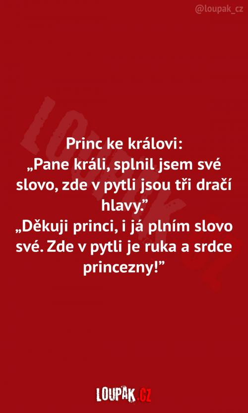  Rozhovor mezi princem a králem 