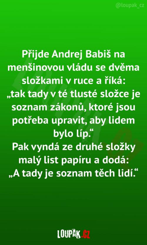  Andrej Babiš a jeho zákony 