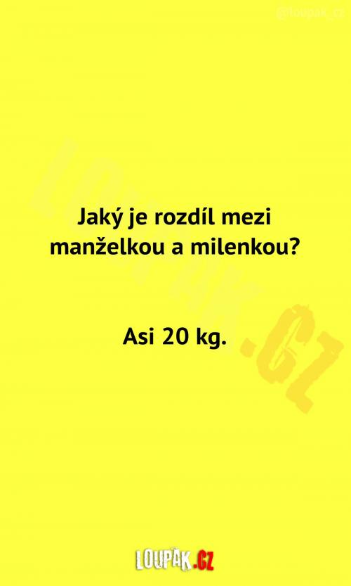  Takovej malinkej rozdíl 