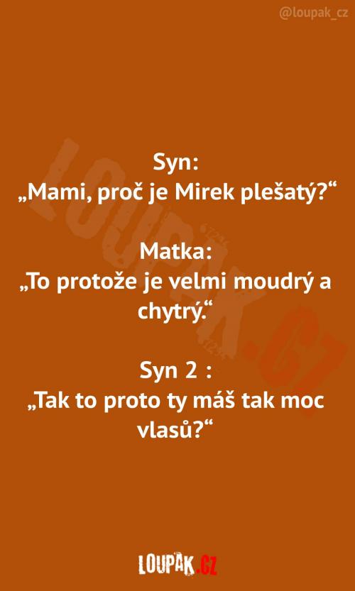  Proč je Mirek plešatý.. 