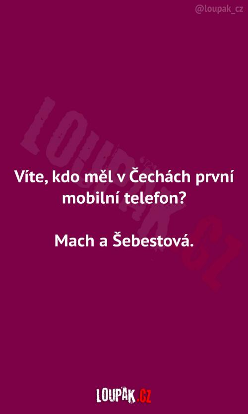  První mobil v Čechách 