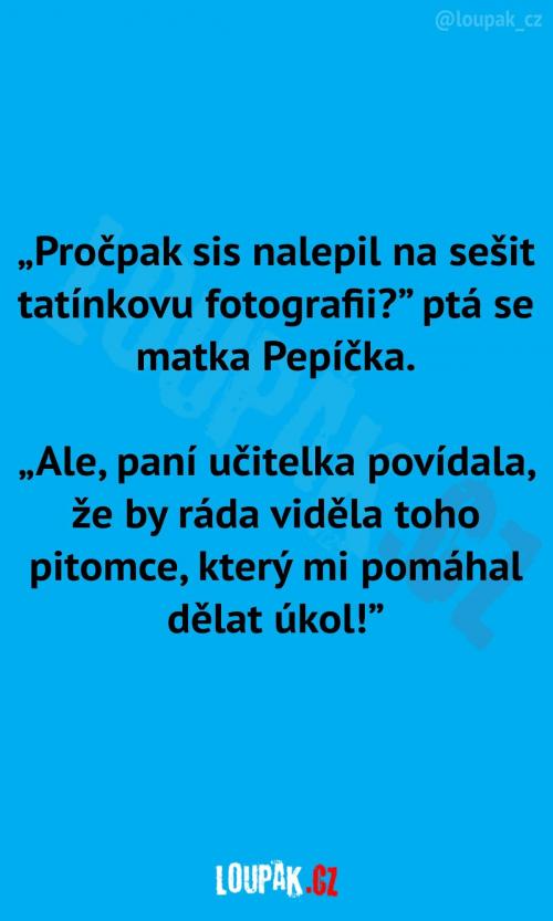  Tatínkova fotografie v sešitě 