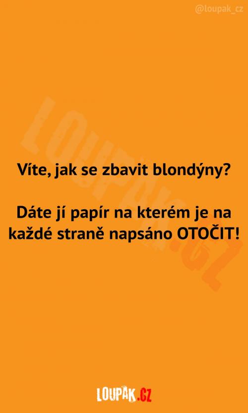  Jak se zbavit blondýny 