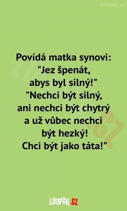 Rodič je prostě vzor pro dítě Rodič je prostě vzor pro dítě