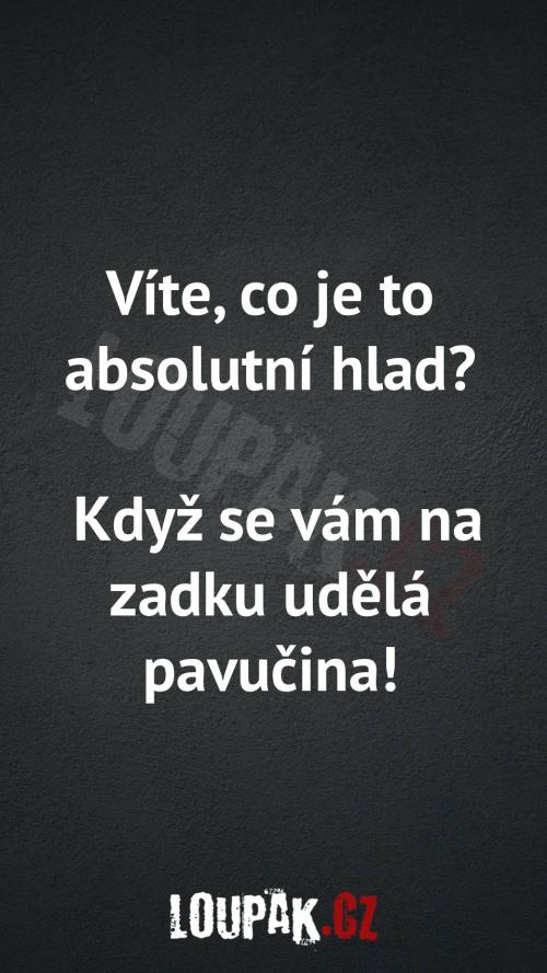  Co je to absolutní hlad 