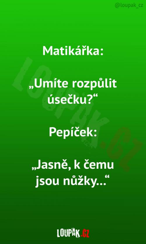Jak rozpůlit úsečku?!