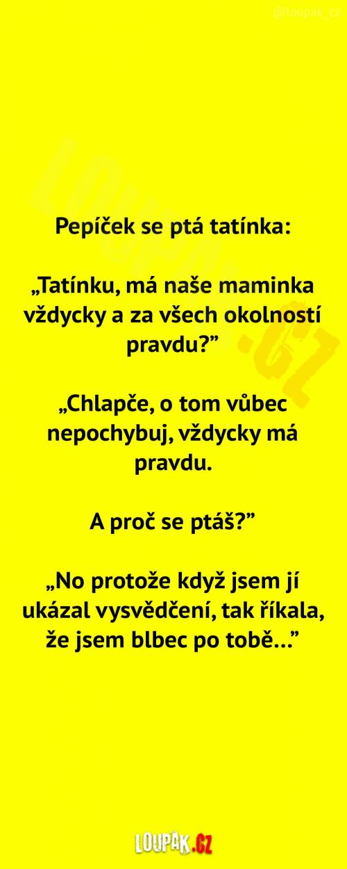  Maminka má vždy pravdu 