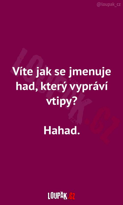  Had, který vypráví vtipy 