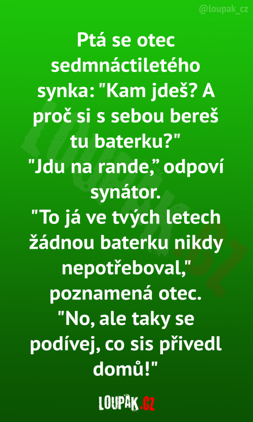  Ptá se otec sedmnáctiletého synka 