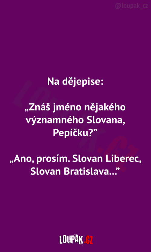 Na dějepise:
