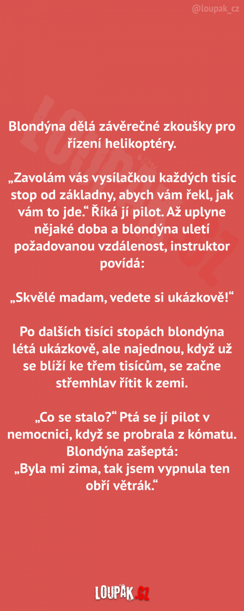  Blondýna a závěrečky 