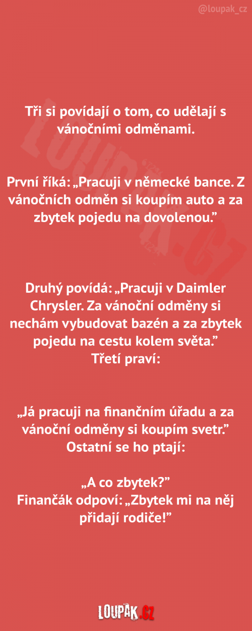  Tři si povídají o odměnách 