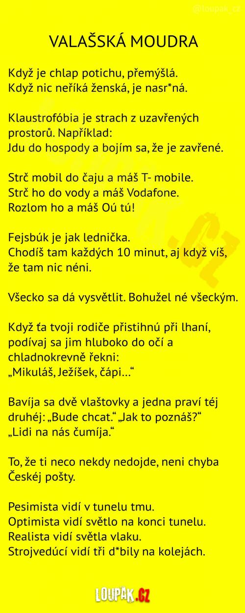 Jedny z valašských mouder