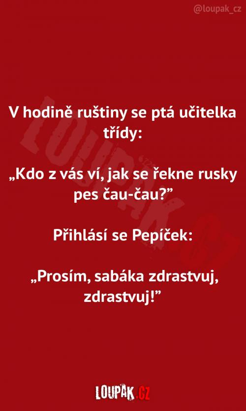 Na hodině ruštiny... 