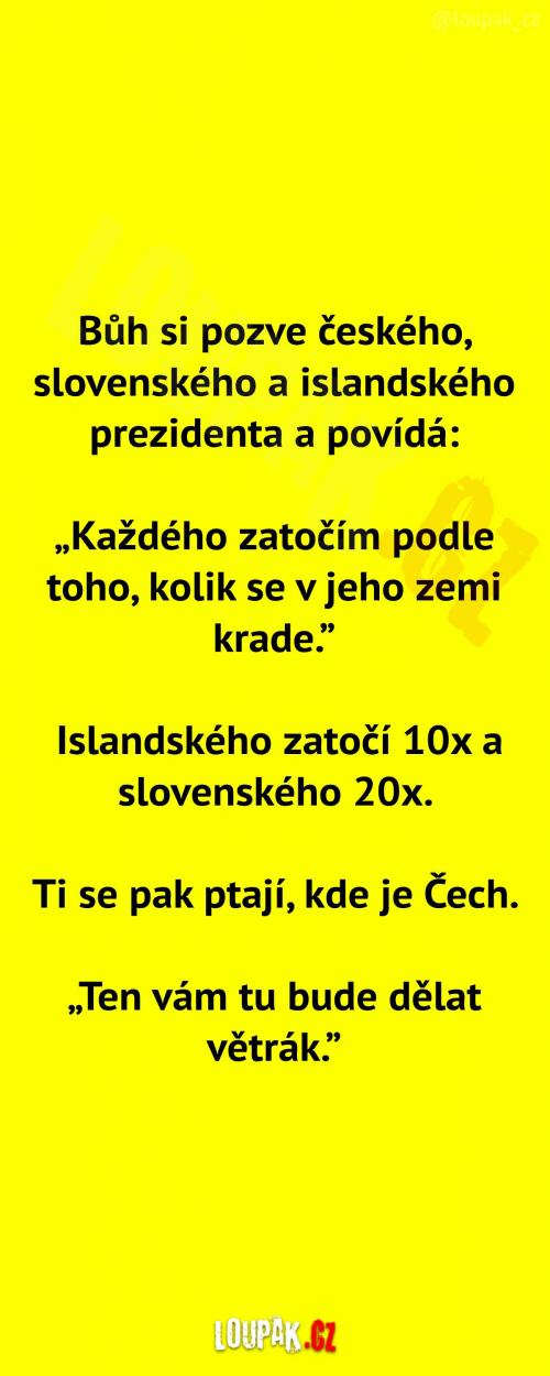  Pozvání Českého prezidenta  