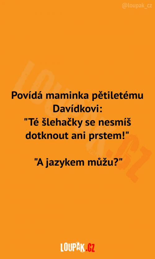  Davídek se nesmí šlehačky ani dotknout 