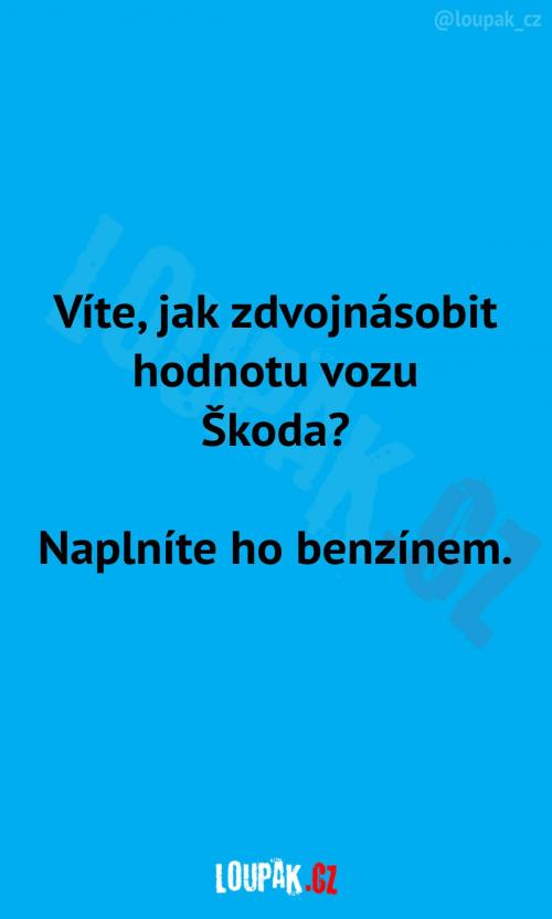  Jak zdvojnásobit hodnotu vozu Škoda? 