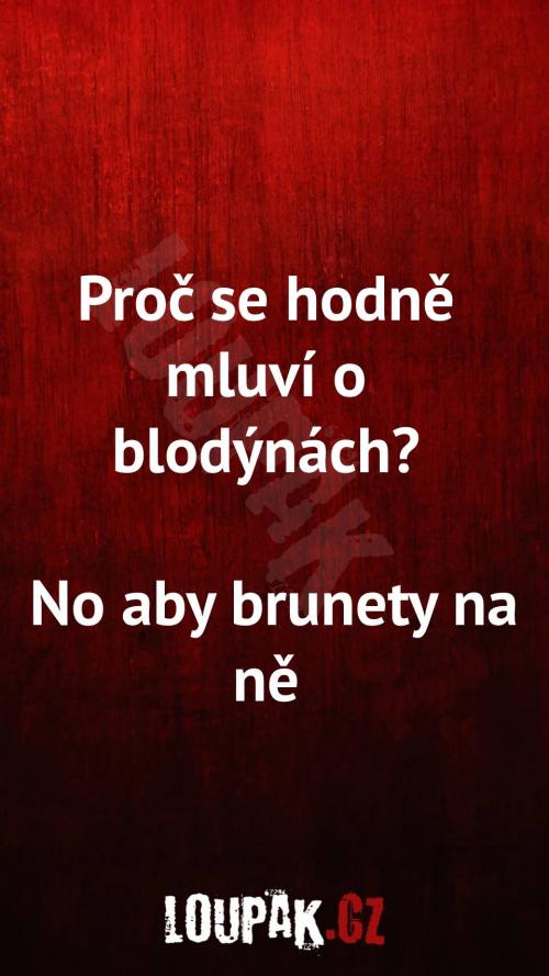  Proč se hodně mluví o blondýnách 