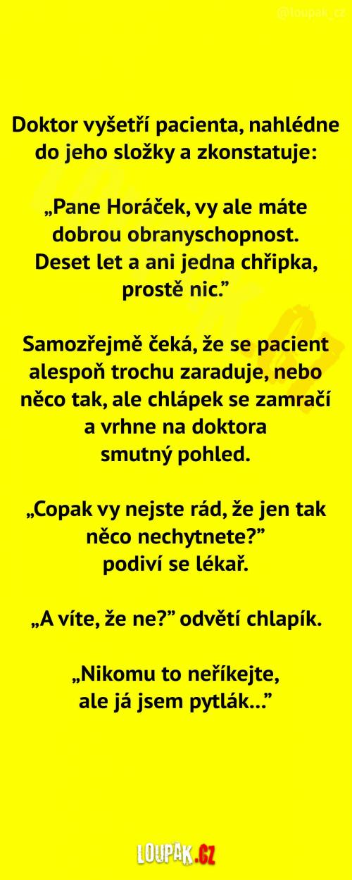  Dobrá obranyschopnost pana Horáčka 