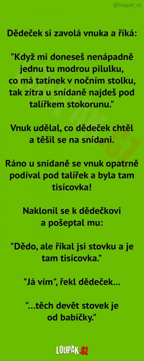 Jedna zázračná modrá pilulka... Jedna zázračná modrá pilulka...